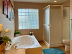 Primary Suite Garden Tub & Shower